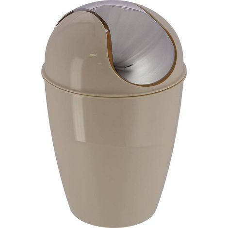 Pp konischer eimer mit deckel 5,6l - taupe - Tendance