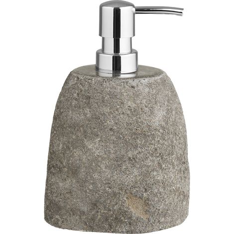 Dispenser sapone Gara in pietra riverstone naturale