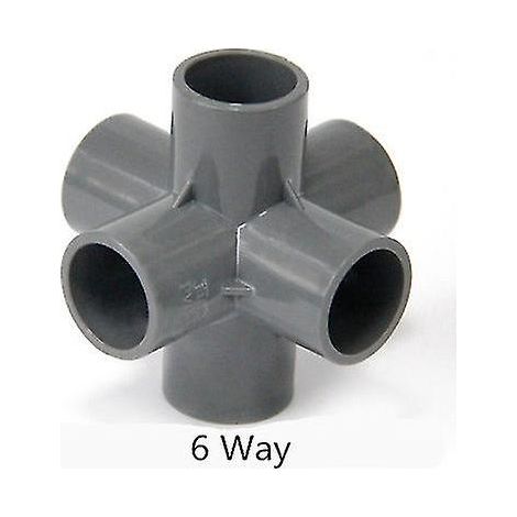 Raccord en V pour tuyau d'arrosage, en PVC, mesurant 50 mm / 20 mm, pour systèmes d'irrigation, réservoirs et tuyauterie extérieure.- (1/5)