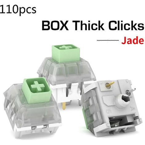 Interrupteur à clic épais pour clavier 3 broches RGB SMD compatible Cherry MX - 110 - Jade (1/4)