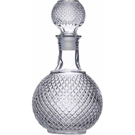 Carafe À Whisky Et Marque, Verre Taillé, Bouchon Avec Joint Silicone, 1L (1/5)