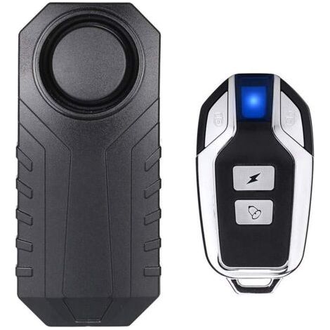 Applicable Alarme Antivol De Sécurité Moto/Vélo sans Fil avec Télécommande, étanche IP55, 113 DB Super Fort (Noir) (1/5)