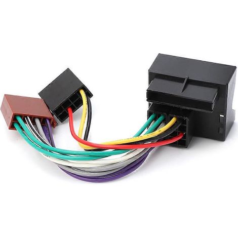 Adaptateur de connecteur de câblage ISO pour autoradio de voiture, compatible avec les modèles 207, 307 et 407. (1/4)