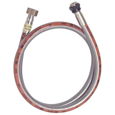 TUYAU FLEXIBLE INOX A EMBOUTS MECANIQUES POUR BUTANE ET PROPANE - SANS DATE LIMITE D'EMPLOI (1/2)