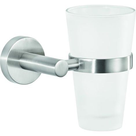 tesa NOOBLESSE Zahnputzbecher mit Wandhalterung (1/5)