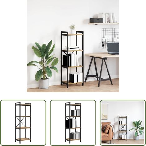 vidaXL Etagenregal -  Bücherregal Artisan-Eiche 40 x 30 x 85 cm Holzwerkstoff (1/5)