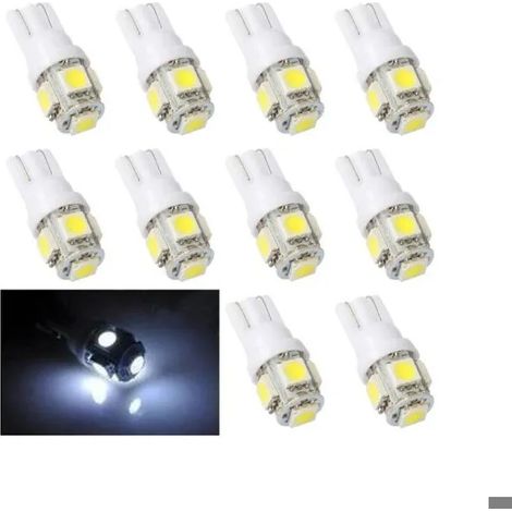 Pack of 10 - White T10 W5W LED Car Light (1/5)