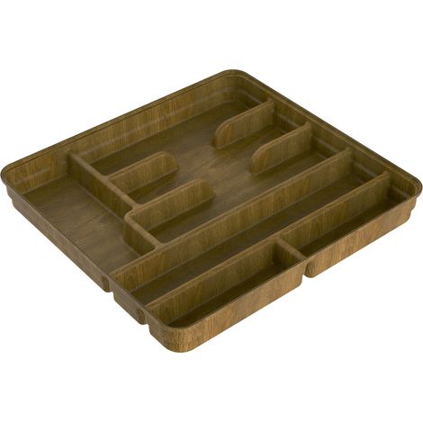 Portacubierto Cocina 7 Compartimentos Madera Denox