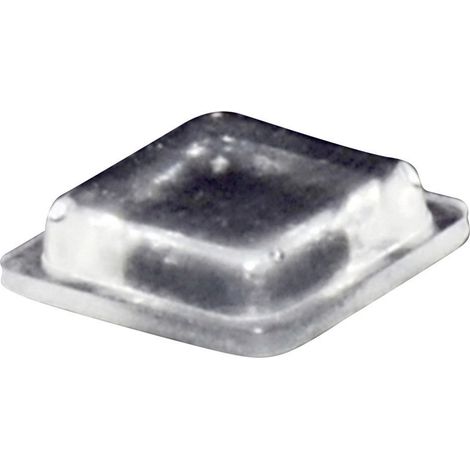 TOOLCRAFT PD2100C Gerätefuß selbstklebend, quadratisch Transparent (L x B x H) 10 x 10 x 2.5 mm 1 St