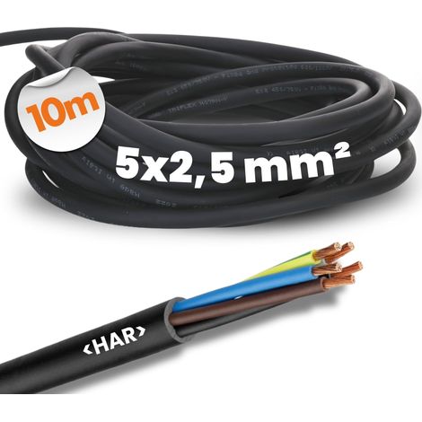 LAPP 16001293 100M NOIR CÂBLE ÉLECTRIQUE - CABLES ÉLECTRIQUES (100 M, H07RN-F, 450/750, NOIR)