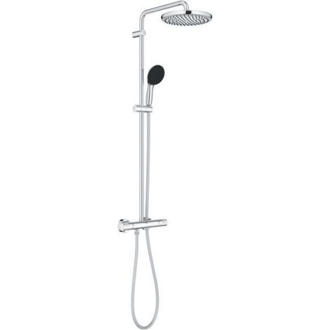 Colonne de douche avec mitigeur thermostatique - Economie d'eau - GROHE Vitalio Start System 250 - Chromé - 26677001 (1/4)