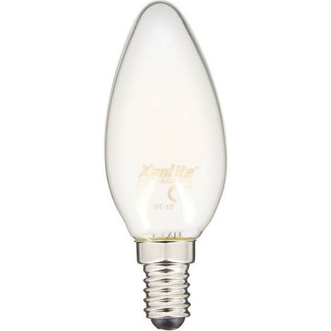 Ampoule LED filament B35 à vis E14, 6,5 W (équivalent 60 W), lumière chaude 2700 K, économie d’énergie A++, dimmable, pour lustres et appliques (1/5)