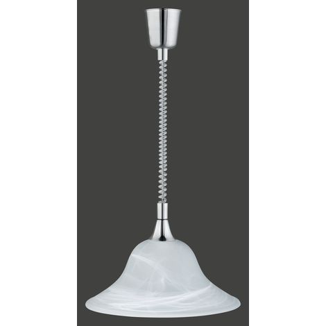 Lampada a Sospensione da Interno E27 in Metallo Nickel Opaco