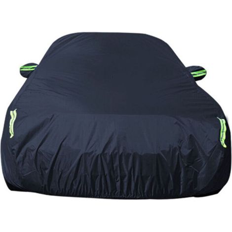 Housse De Voiture De Berline De Protection Solaire Antigel Antigel Imperméable À La Pluie en Taffetas De Polyester 190T Personnalisé - Tissu Oxford 420D Épaissi Noir XXL: 510175120CM (1/5)