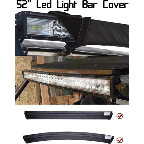 Universelle Schutzhaube für LED-Bar 132 cm (52 Zoll), schwarz