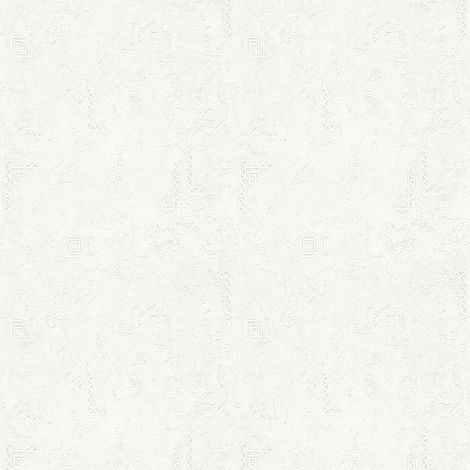 Papier peint intissé vintage pouvant être peint Papier peint uni blanc aspect antique à peindre (1/4)
