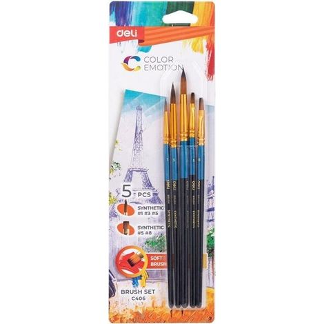 Pinceles Color Emotion, 5 unidades, deli