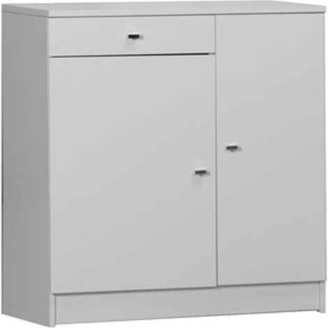 MOBILE 2 ANTE +1 CASSETTO 77X34X80 BIANCO LACC. 342TL