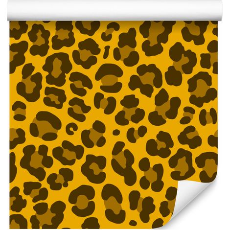 Gelbe Ledertapete in Gold und Ocker für Wohn- und Schlafzimmer, 50 x 1000 cm (1/5)