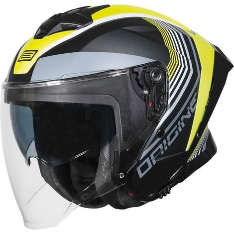 Casque Origine Aprila nuance jaune fluo mat noir M (1/5)