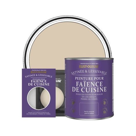 Peinture pour Faïence de Cuisine, Finition Satinée - Argile Chaude (1/2)