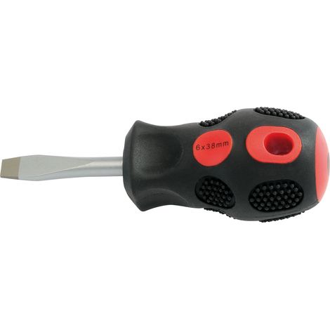 Draper Expert 6mm x 38mm Plain Slot Flared Tip Screwdriver (Display Packed) (40007) (1/5)