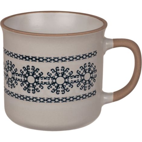 Tasse Flocons blanche en céramique (1/2)