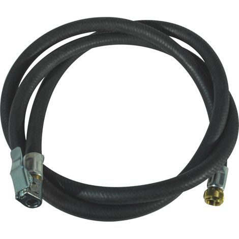SCHRADER - Tuyau 1,5m avec embout pour pistolet de gonflage - 17023 - Ce produit de marque SCHRADER est neuf.