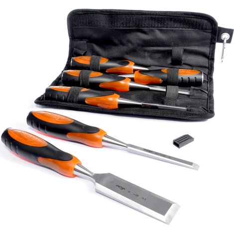 Vaunt 6 Piece Wood Chisel Set with Striking Cap in Storage Wallet V1414010 (1/5)
