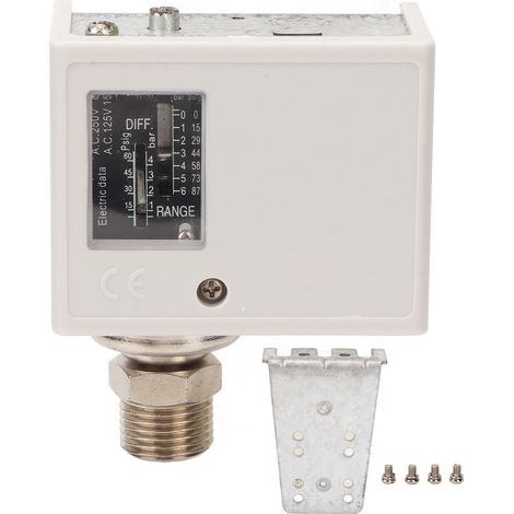 Compresseur d'air pressostat noyau en laiton pompe de puits à filetage fin pour chaudière sèche-froid AC125V 250V