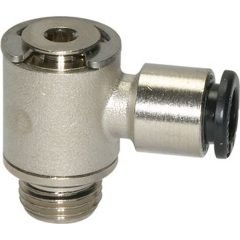 Riegler L-Steckverschraubung »click-clock«, drehbar, M5 a., Schlauch-Ø 4 (1/3)