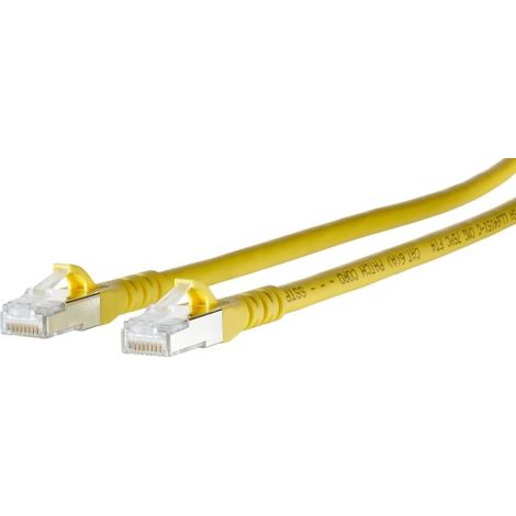 CÂBLE RÉSEAU BTRNETCOM RJ45 CAT 6A S/FTP JAUNE 5 M METZ CONNECT 1308455077-E