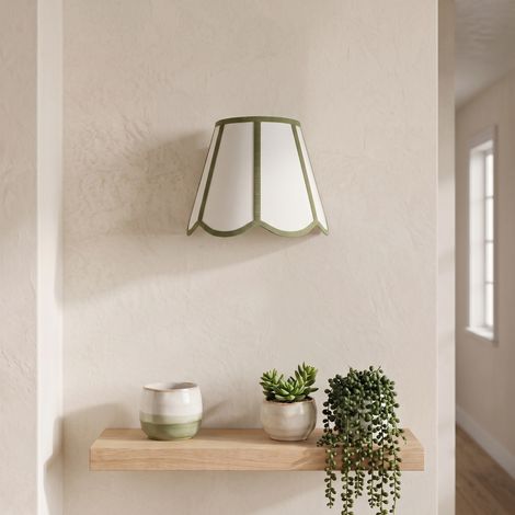 Aplique de Pared con Pantalla Blanca y Verde  Serie YARA (1/5)