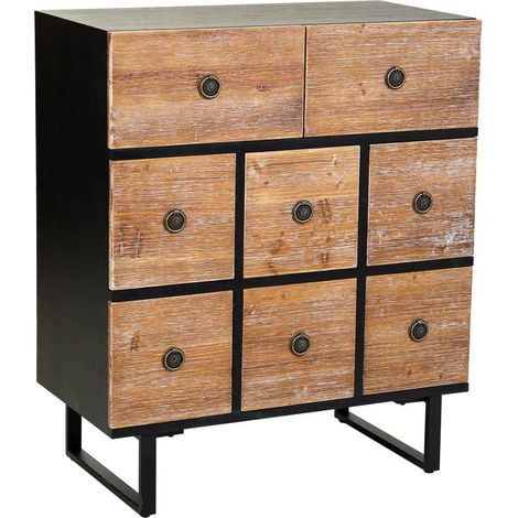 Comoda de madera con 8 cajones 76x40x90 (1/5)