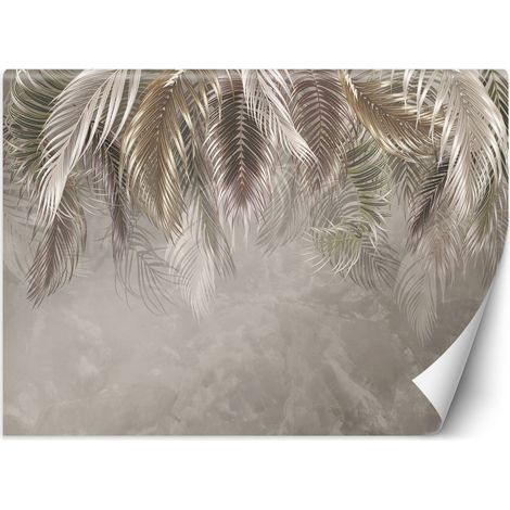 Papier peint feuilles de palmier 3d - 368 x 254 cm