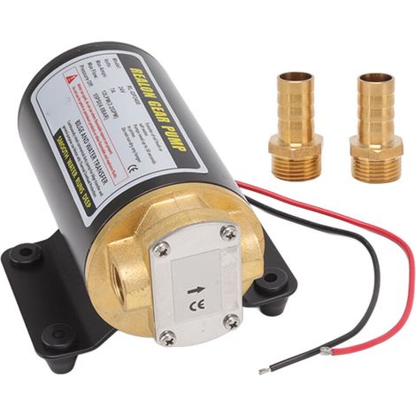 Oil Transfer Pump, Thermal Protection, Stable Performance, High-Flow, High-Pressure Electric Gear Oil Pump with Connector for Diesel (24V). (1/5)