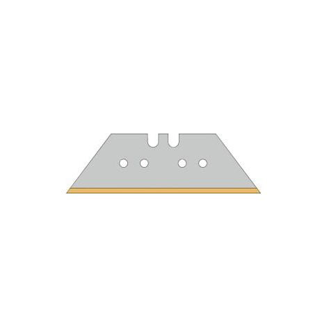Lame trapézoïdale L61xl18,7xE0,65mm TIN perforée 10 pcs/distributeur TECWERK (1/3)