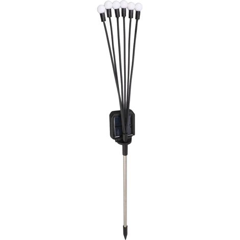 Lot de 2 lampes solaires flexibles de jardin étanches IP65 à 6 têtes pour extérieur (1/5)