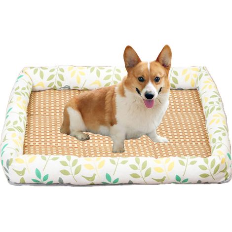 Tapis Pour Chien - Tapis En Rotin Respirant Pour Cage - Matelas Pour Chien D'Intérieur - S M L XL (1/5)
