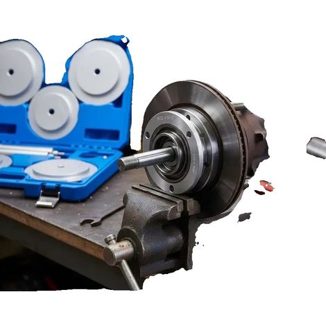 Kit de presse à roulement, ensemble d'outils de 7 pièces, polyvalent pour l'entretien automobile, vert armée (1/2)