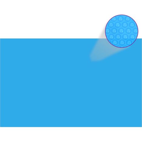 Copripiscina Rettangolare 800x500 cm in PE Blu vidaXL