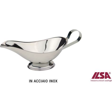 Ilsa salsiera professionale acciaio inox 22 cl