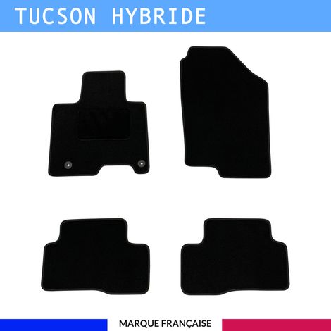 Tapis de sol voiture - Sur mesure pour  Hyundai TUCSON HYBRIDE dès 01/2021 - Antidérapant - Tapis de sol 4 pièces - Moquette