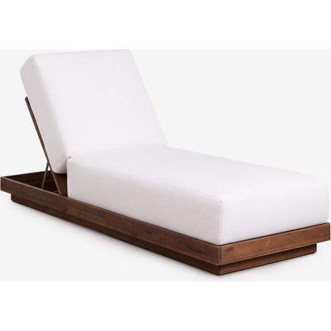 Pack de 2 tumbonas reclinables en madera de acacia Lecia SKLUM        (1/5)