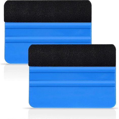 2025 Nouveau [2PCS] Raclette à bord en feutre de haute qualité 4 pouces pour applicateur de vinyle et d'autocollants de voiture, avec noir (1/5)