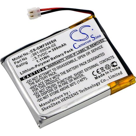 NX - Batterie montre connectée pour Garmin 3.7V 300mAh