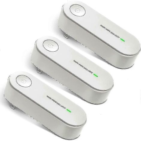 Purificateur d'air portable à brancher (lot de 3), générateur d'ions négatifs sans filtre, ioniseur d'air domestique, élimine les odeurs et parfume l'air (25-26 cm). (1/5)