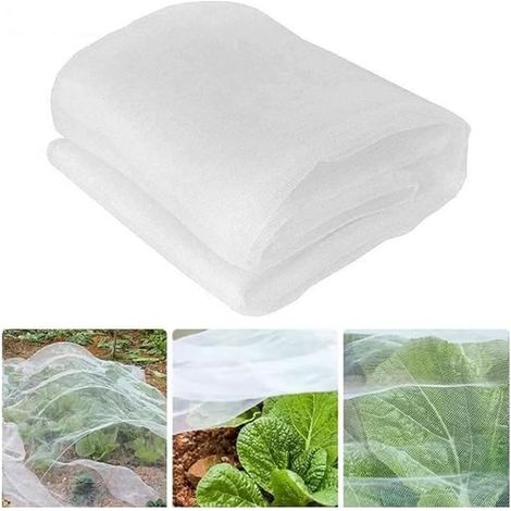Insect Protection Net, 2.5 x 10M Protective Net for Vegetable Plants, Growing Tunnels, Enclosed Fruits, Flowers, and Greenhouse Crops (1/4)