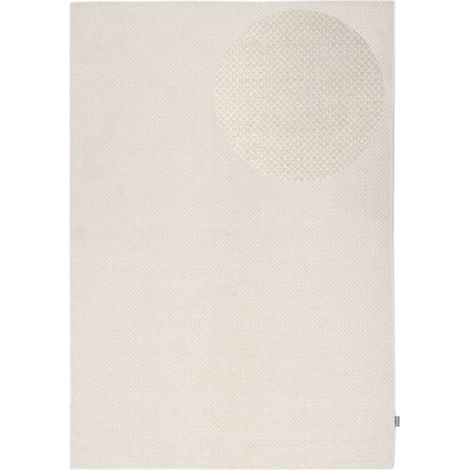 Kilim moderne Tapis Bohemian - Tapis en laine - 150x80cm, Rectangular - 100% Laine vierge - Tissé main - Blanc (1/5)