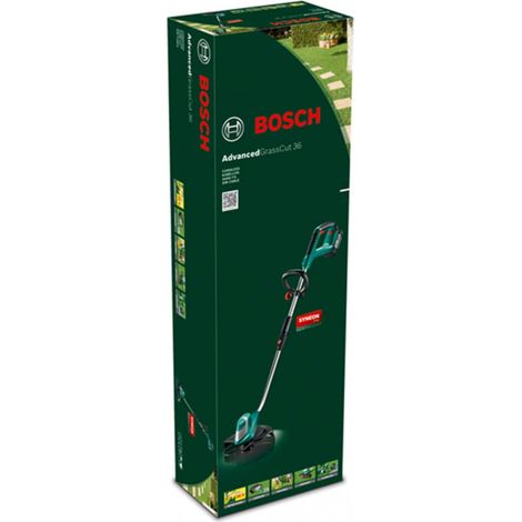Bosch – Coupe-bordures sans fil 36V – 1x batterie 2.0Ah et chargeur inclus – Système de coupe à deux fils – Pour terrains accidentés (1/10)